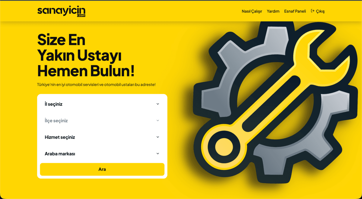 Sanayicin Platform Web Tasarım Projesi - Platform Tasarımı ve UI/UX Tasarım Örneği