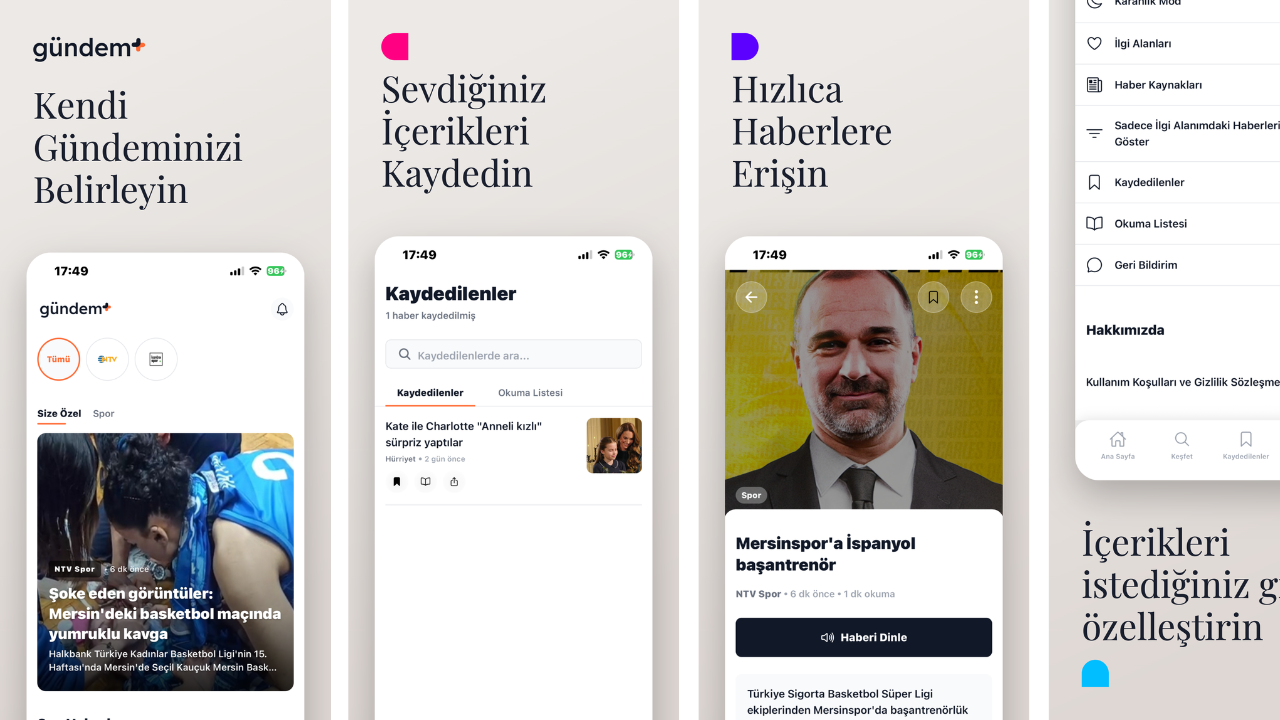 Kişiselleştirilebilir haber uygulaması — proje görseli
